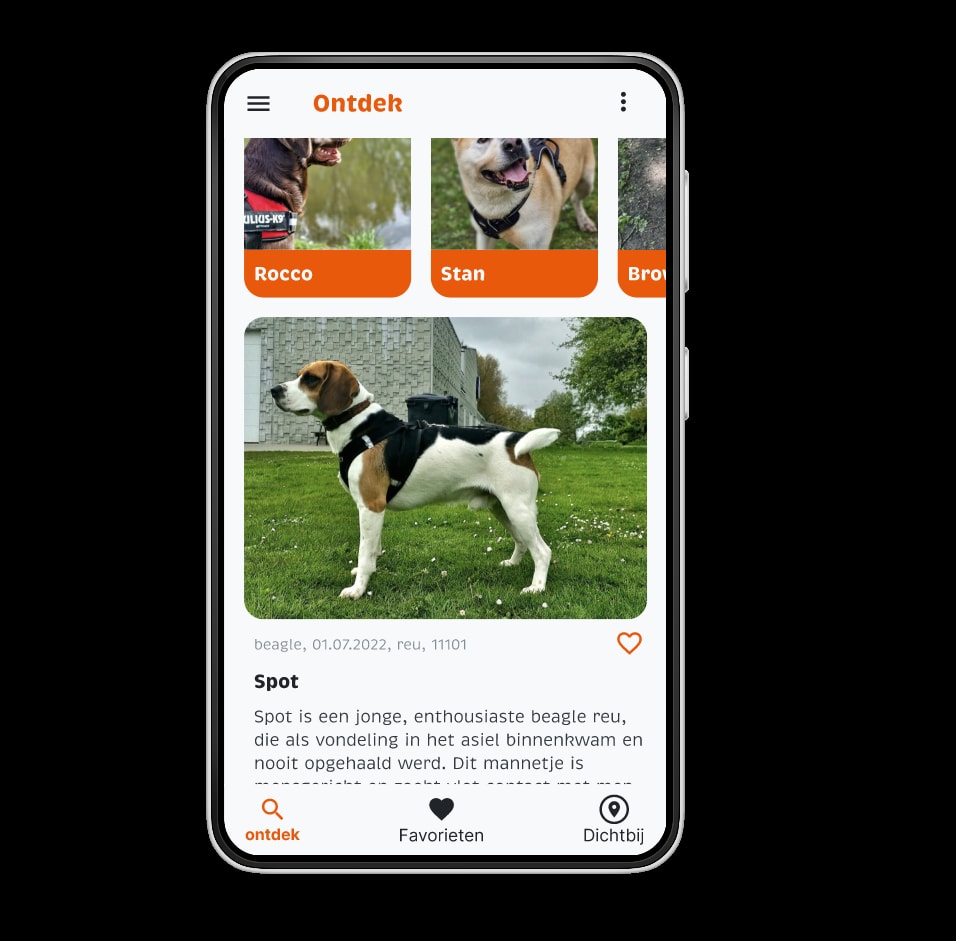 hondenadoptie app banner